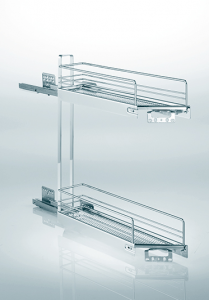 Бутылочница 150 мм + скос 45°, левая, Арена КЛАССИК, цвет ТИТАН, 1 уп. (2312110102)
