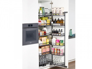 Тандем II, КОМПЛЕКТ 450 мм Н1100, 4 полки, Арена СТИЛЬ, цвет АНТРАЦИТ (2376569846)