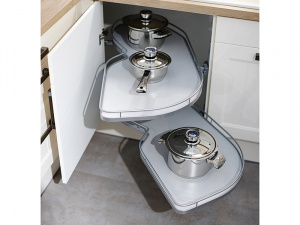 Леманс 500 мм КОМПЛЕКТ 2 полки, 2 доводчика, правый, Арена КЛАССИК, цвет ТИТАН, (0479300102)