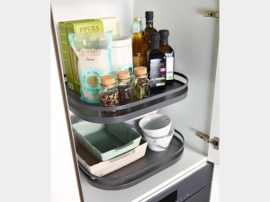 ТорнМоушн 600 мм, КОМПЛЕКТ, Арена СТИЛЬ, Антрацит, 3 полки,  дно антрацит, антислип (2711019846)