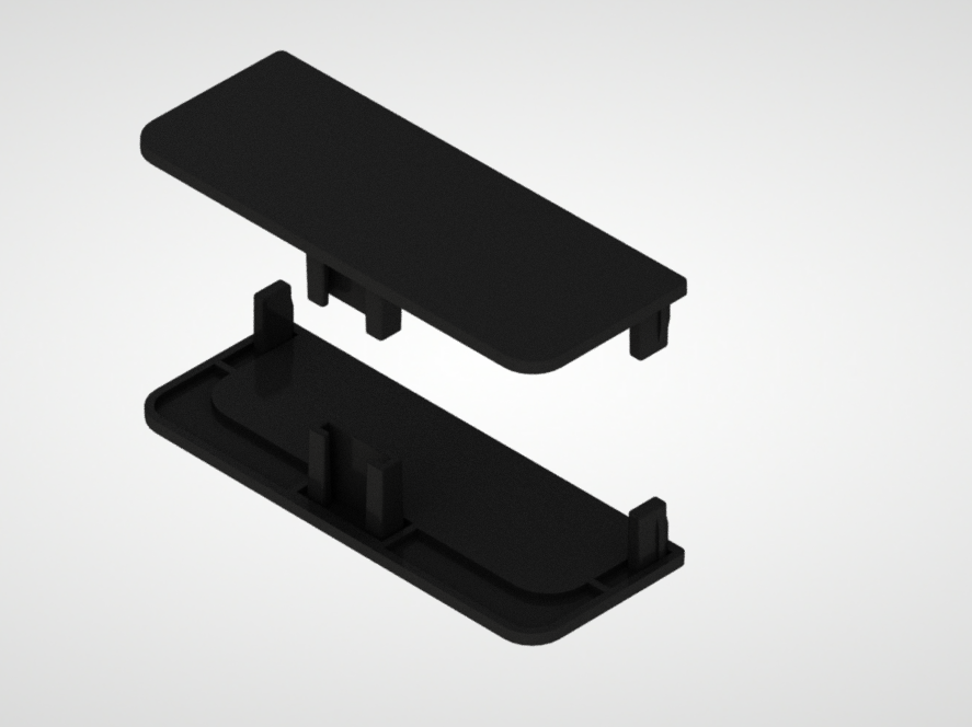 GOLA Заглушка С черная сплошная пластик Л+П / SB 135 98600/ 13396931044
