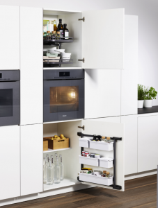 Тандем Сайд 450 мм К-т, рама H1100, Арена КЛАССИК, 4 полки,ХРОМ, дно серое, антисл1 уп.(0036860005)