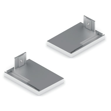 Заглушки направляющей торцевые 4ПДВ vA, Серебро FH0040.AR000.SL000.CO