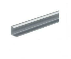 9206283 Профиль концевой, L2500, H17, с перфорацией, сталь, серебристый