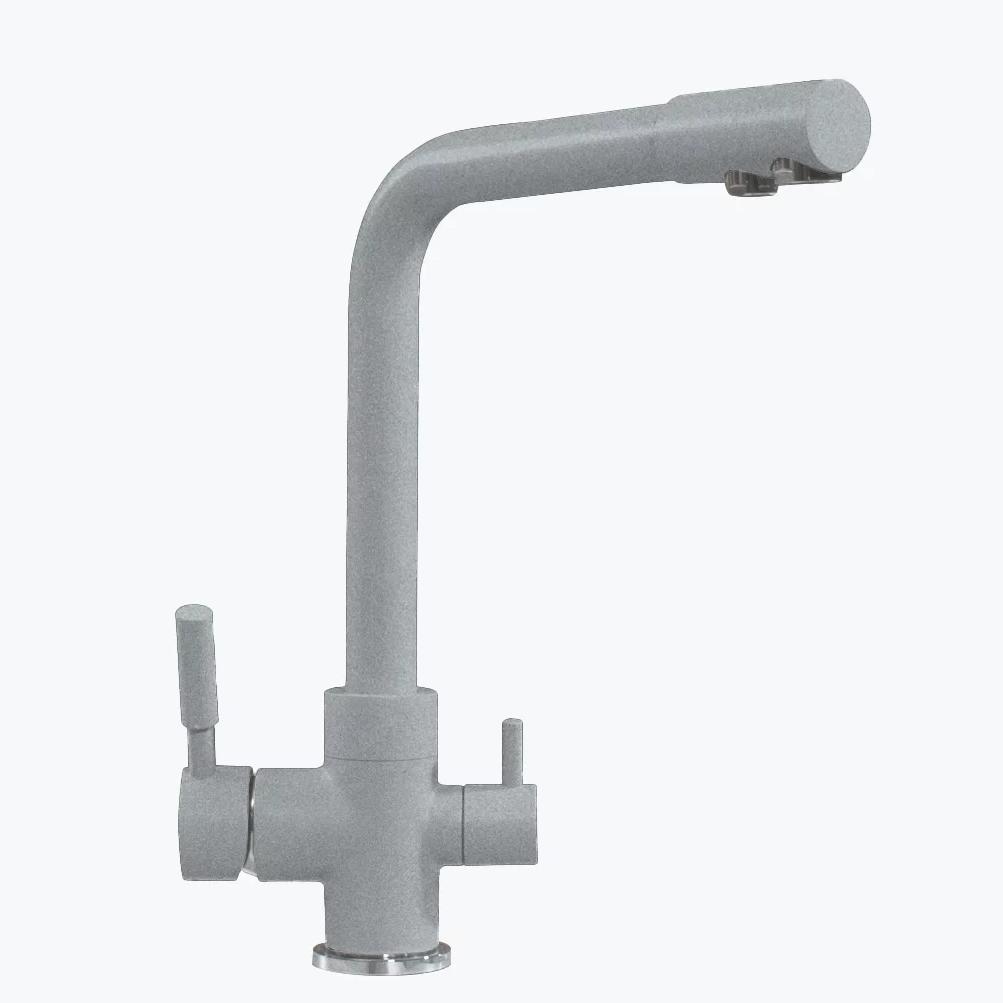 Смеситель кухонный Высокий Дуо (Грей) арт. 964020