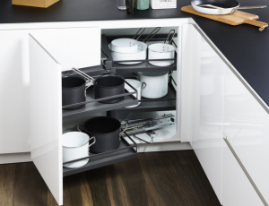 Волшебный угол 450 - 600 мм КОМПЛЕКТ, левый, Арена СТИЛЬ, цвет АНТРАЦИТ (2604099846)