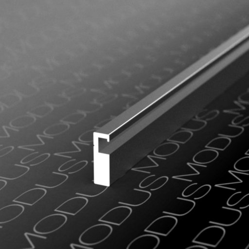 MF60 Профиль горизонтальный 6м, Черный браш (А25) MODUS