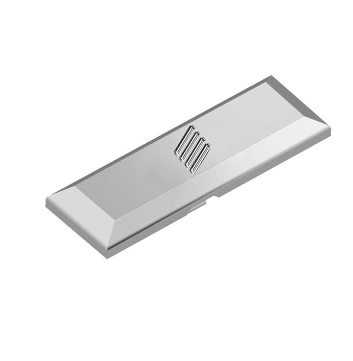 9289610 Заглушка на консоль петли Veosys, c логотипом Hettich, нержавеющая сталь