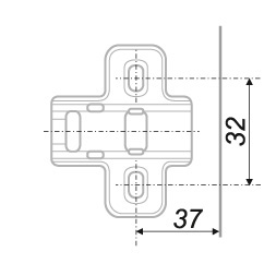 Мебельная петля H302C02/2410