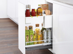 Диспенса Джуниор - Юбокс №.3 КОМПЛЕКТ 300 мм,h640 - 728 мм,Арена КЛАССИК 1 полка,ХРОМ,(2606400005)