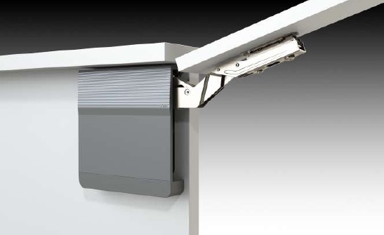 Подъемный механизм TOP STAY SQ PUSH, индекс нагрузки 1060-2450, высота h=250-500мм, Серый арт.17405