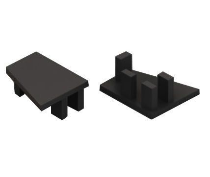 Заглушки полкодержателя, Чёрный матовый SA0022.VR000.BKSPC.CY