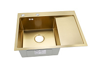 Мойка ARS 650*505 мм L-левая, GOLD PVD NANO арт. 37710 ARONA