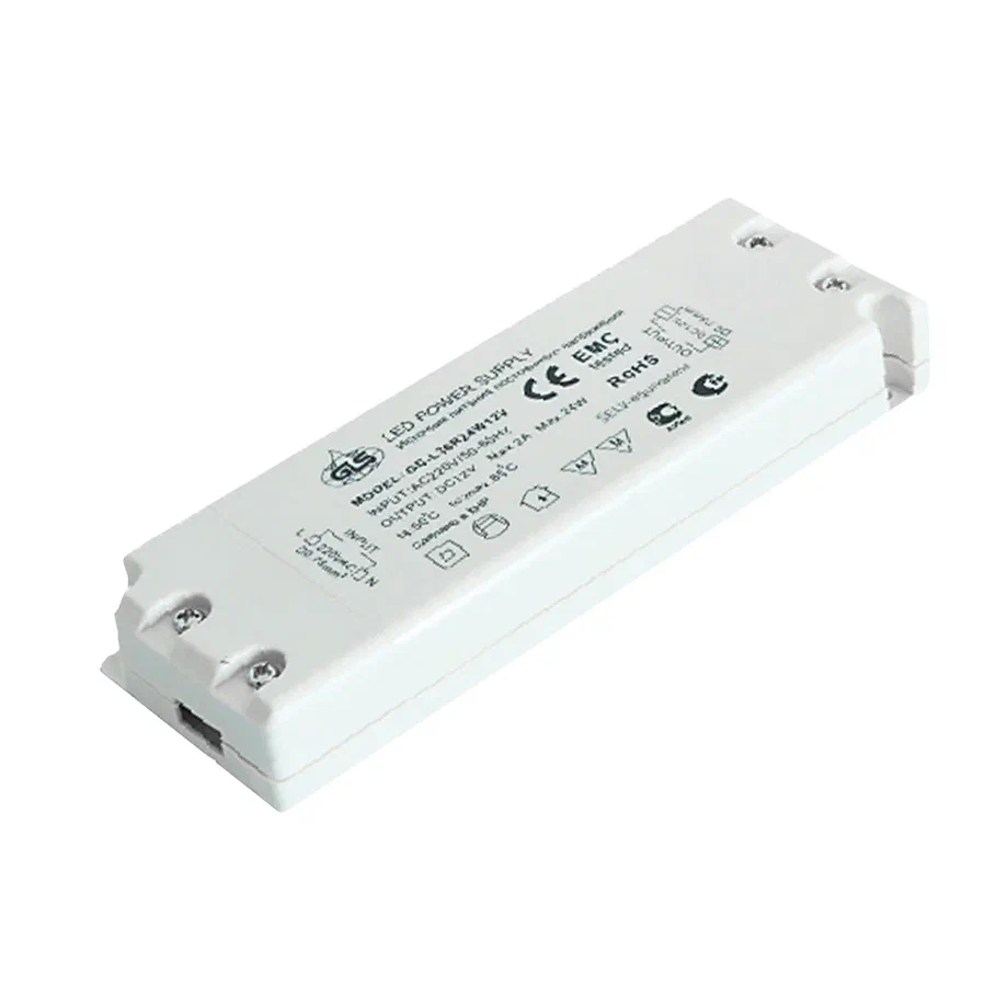 ИП стаб.напр. IP44 д/LED 220/12В, max60Вт, пласт.корп. 238*55*16,5мм (GLS)