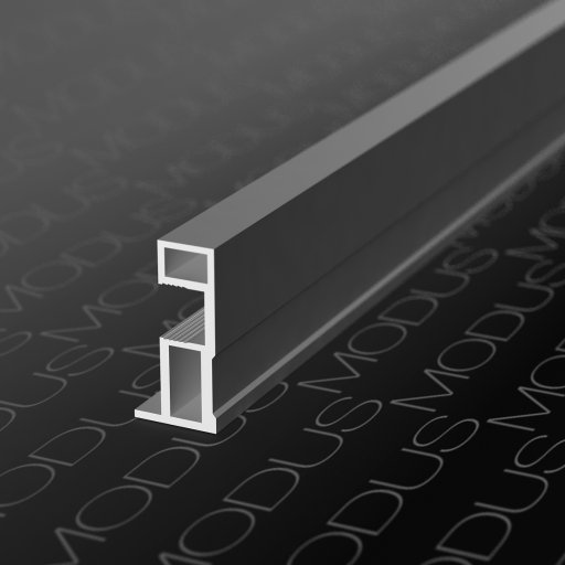 MS163 Профиль вертикальный 5,4м, Белый глянец (А16) MODUS