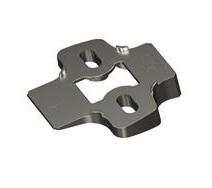 9072536 Угловой адаптер монтажных планок System 8099, угол 20гр, цинковое литье, никелированный