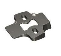 9072534/9072215 Угловой адаптер монтажных планок System 8099, угол 10гр, цинковое литье, никель