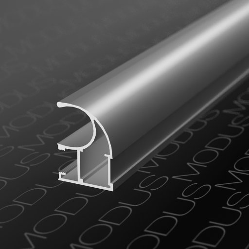 MS125(С) Профиль вертикальный 5,4м, Белый матовый (А11) MODUS