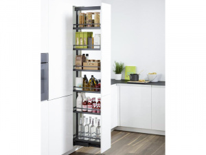 Диспенса 90°, 250 мм ПВ КОМПЛЕКТ, H1200 - 1600 мм, 4 полки, Арена СТИЛЬ, цвет АНТРАЦИТ (2380919846)