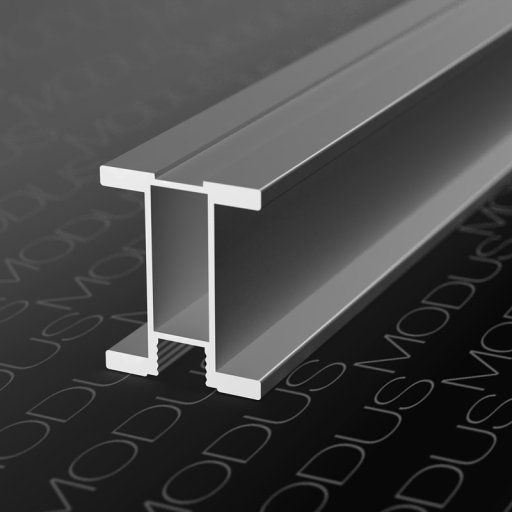 MS150 Профиль вертикальный 5,4м, Серебро матовое (А00) MODUS