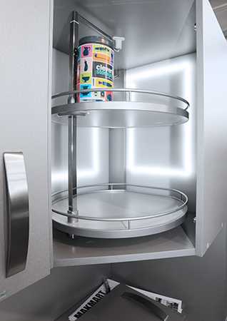 Твистер, h.659 - 769 мм,К-т Арена КЛАССИК,3 полки+рама+крепеж,ТИТАН,дно серое,антисл.(2296920102)