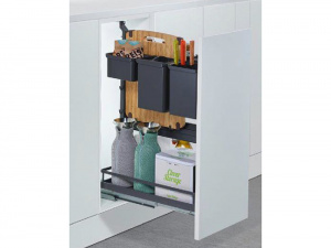 Диспенса Джуниор - Юбокс № 5 КОМПЛЕКТ 300 мм,h640 - 728 мм,Арена СТИЛЬ 1 полка,АНТРАЦИТ(2606419846)