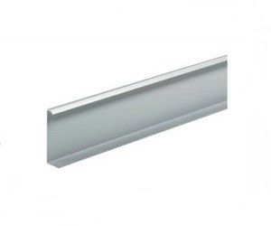 9206282 Профиль концевой, L2500, H46, с перфорацией, сталь, серебристый