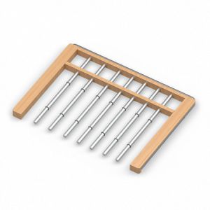 Вешалка для брюк с доводчиком, серия 460, L=607, Светлое дерево/Белый WD0363.VP060.WH0PC.RU Aristo