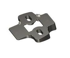 9072533 Угловой адаптер монтажных планок System 8099, угол 5гр, цинковое литье, никелированный