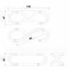 Мебельная ручка «8» RS888BSN.3/96