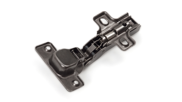 Мебельная петля H301B02/0910/BN накладная с доводчиком тип B (черный никель)