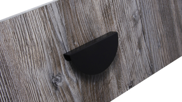 Мебельная ручка ALLEN STEREO RS160BL.23/64 (BL - Чёрный матовый)