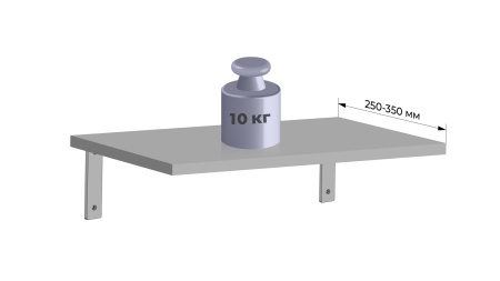 Полкодержатель BASE P301GR.4 (GR - Серый)