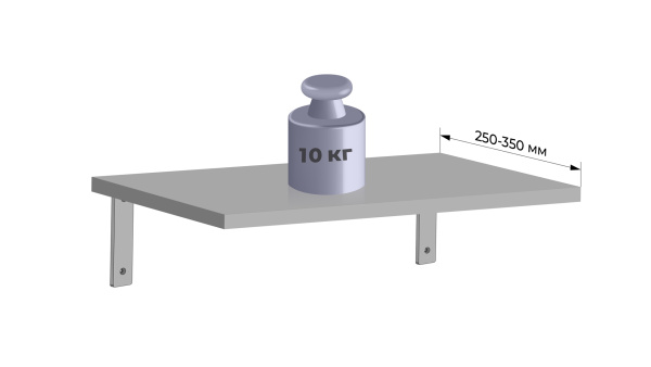 Полкодержатель BASE P301GR.4 (GR - Серый)