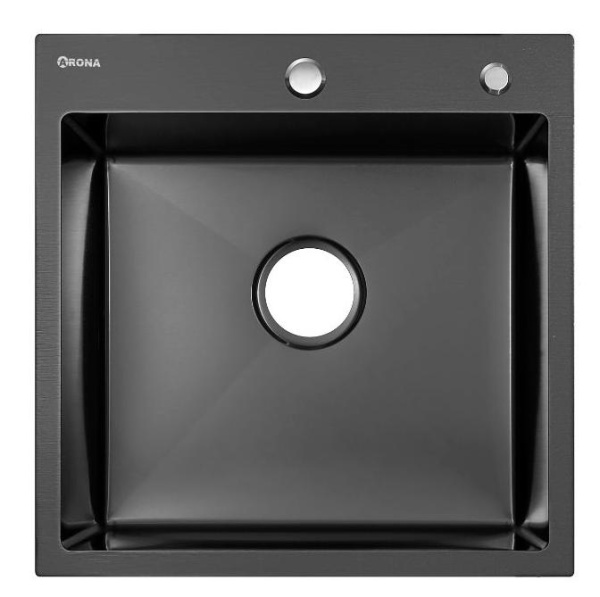 Мойка ARS 500*505 мм BLACK PVD NANO арт. 37699 ARONA
