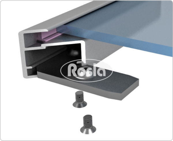 Профиль рамочный узкий F1-31 (серебро матовое) L=6.0 м Росла