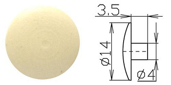 Заглушка под еврошуруп №20, Ваниль