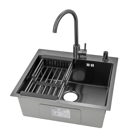 Мойка 550*505 мм BLACK PVD NANO арт. 37702 ARONA