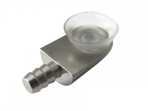 Полкодержатель P002NP.58 (никель), с вакуумной присоской из ПВХ, д/стеклянных полок (Boyard)