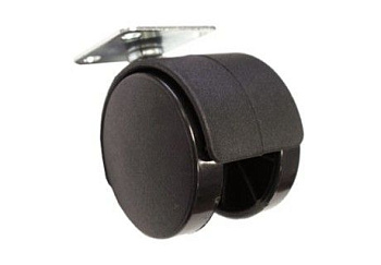 N102BL/BL.3 - Опора колесная (чёрный), без тормоза, h=65мм, d=50мм (Boyard)Нагр. на пару=100кг