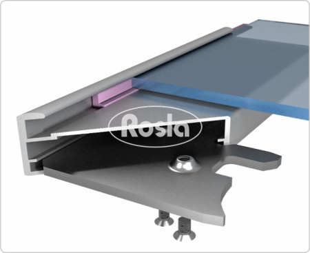 Профиль рамочный широкий F1-10 (серебро матовое) L=6.0 м Росла