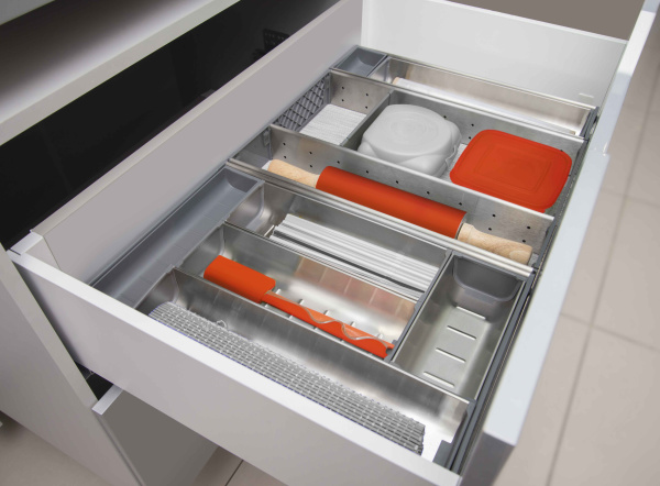 PC06/GR/290 x 422 - Поддон-делитель д/столовых приборов (серый), Boyard