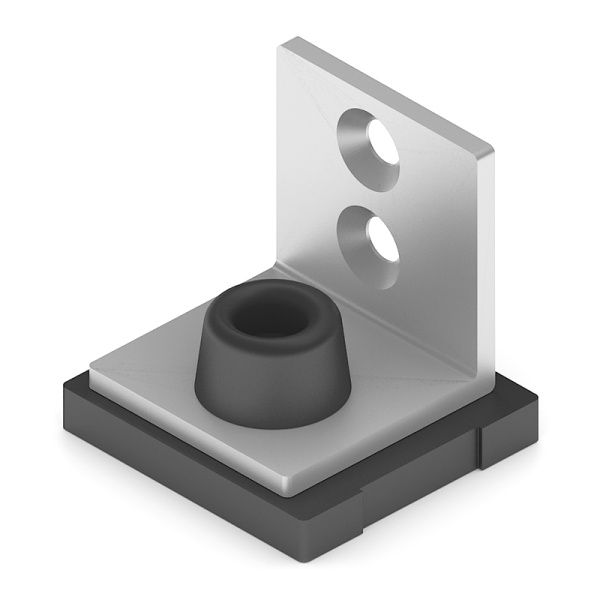 Заглушка верхней однопол. напр. алюм., Черный мат. AS0025.VP000.BKSPC.CY (Aristo)