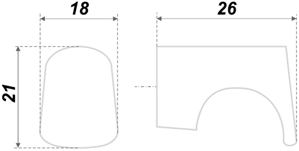 Мебельная ручка RC007CP.4