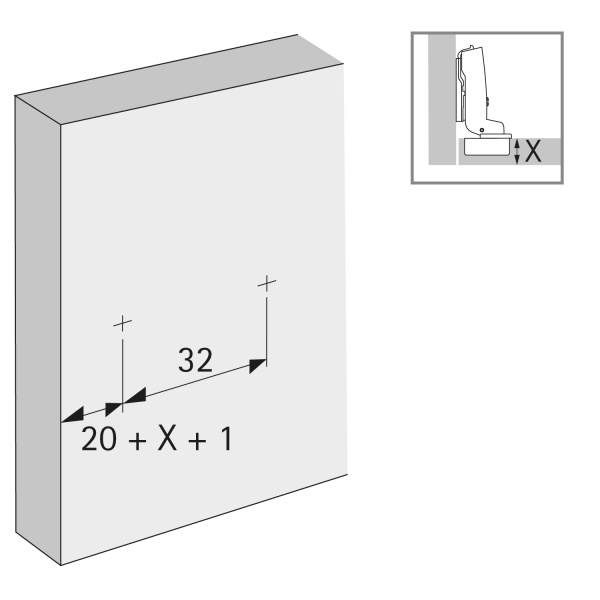 9088245 Монтажная планка линейная System 8099 Sensys, Intermat, L20, D3, под прикручивание