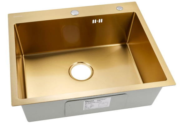 Мойка ARS 600*505 GOLD PVD NANO арт. 37704 ARONA