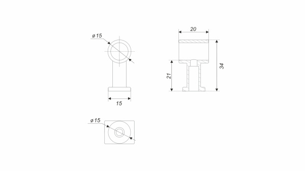 Держатель HOLD Strong RN002MBSG.23 (MBSG - Матовое брашированное сатиновое золото)