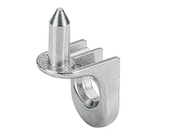 1011027 Полкодержатель Sekura 7, со штифтом, M6х25, цинковое литье, никелированный