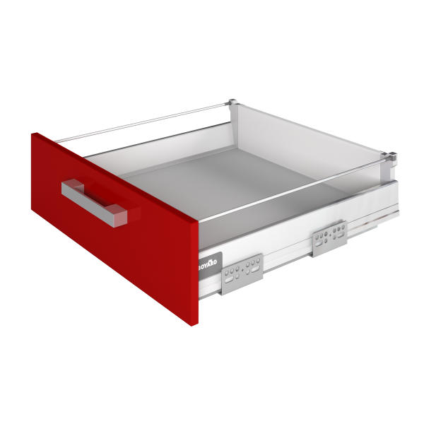 SB02W.1/ L400 - Ком-т SwimBox с доводчиком полного выдвиж. с продольн. рейлингом (белый) Boyard