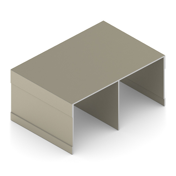 Направл. двухпол. верхняя ЭКО 492, Шампань матовая 1,8м (Aristo) AE0492.VP540.CHMAN.CJ